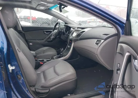 2015 Hyundai Elantra Limited z USA, uszkodzony, nr VIN 5NPDH4AEXFH630910